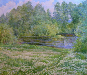 « Blossoming dandelions », 60x70 cm, 2008 Картина художника Дубровского Алесандра /Painting by Alexandr Dubrovskyy