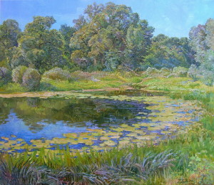 « The river Vorskla », 60х70 cm, 2009 Картина художника Дубровского Алесандра /Painting by Alexandr Dubrovskyy