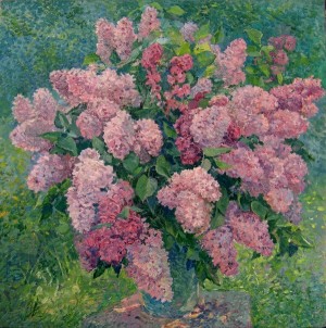 « Lilac», 63x63 cm, 2002 Картина художника Дубровского Алесандра /Painting by Alexandr Dubrovskyy