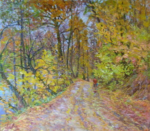 « Park avenue», 70x80 cm, 2010 Картина художника Дубровского Алесандра /Painting by Alexandr Dubrovskyy
