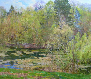 « Pond », 70x80 cm, 2010 Картина художника Дубровского Алесандра /Painting by Alexandr Dubrovskyy